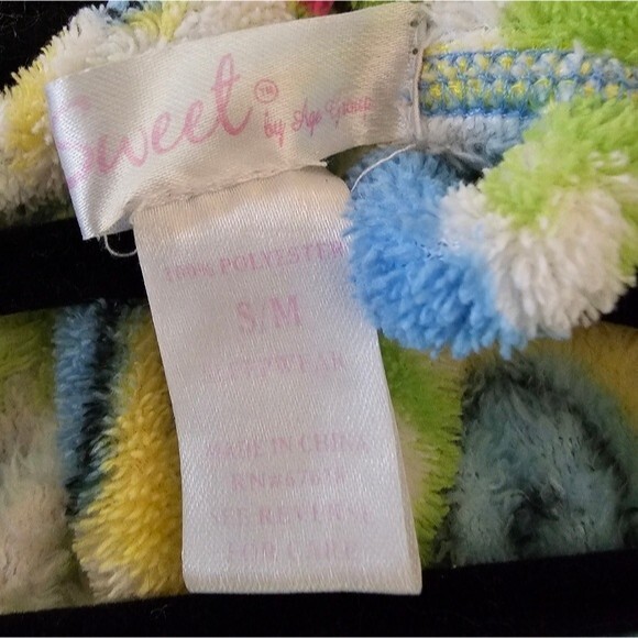 Kids Bathrobe Size S/M with Frogs 🐸 and Hearts 🩵💙 - Picture 4 of 4